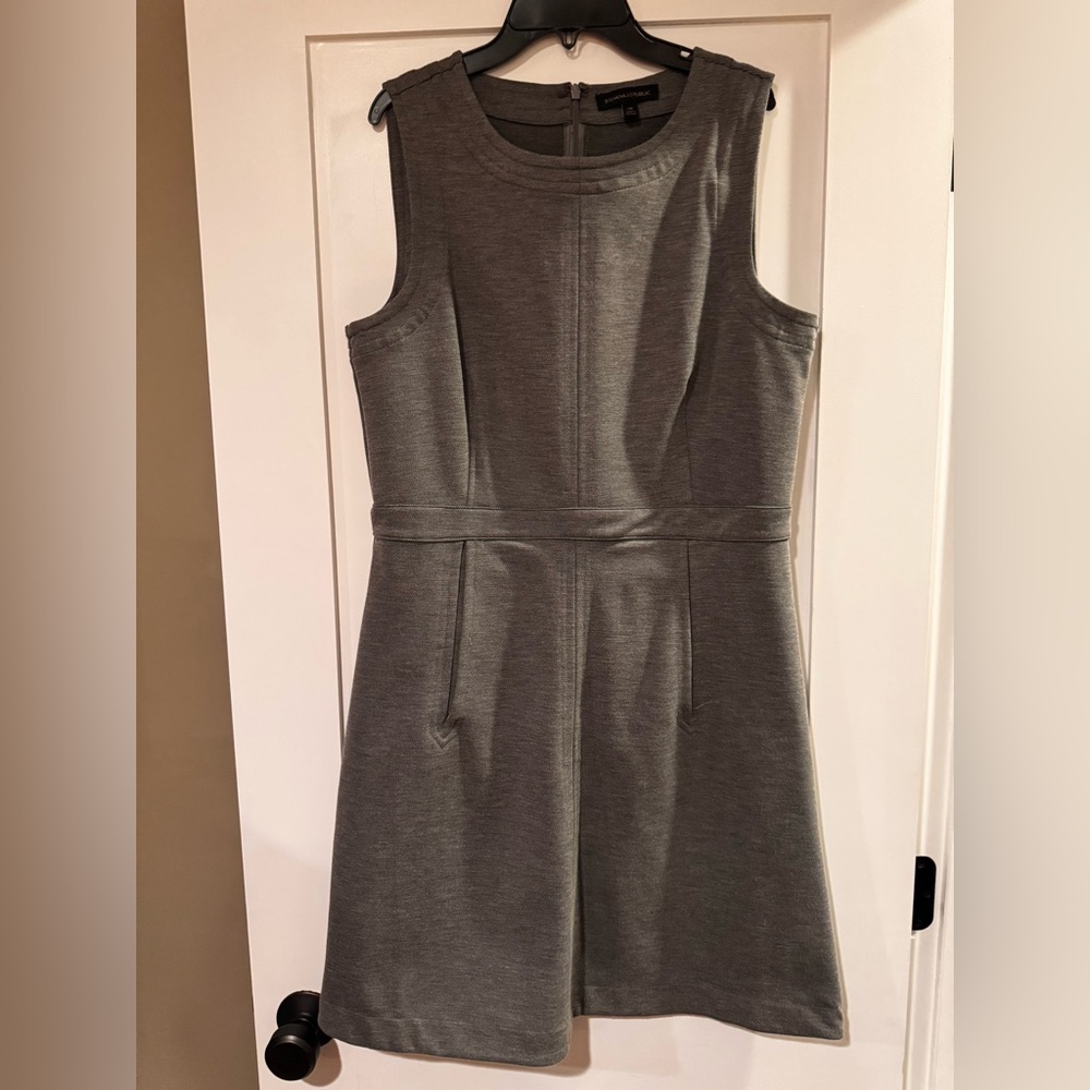 Banana Republic Charcoal Sleeveless Mini Dress